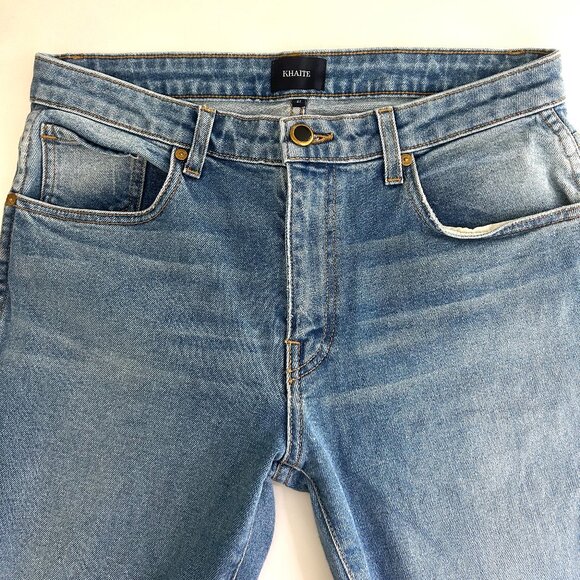 Khaite Alissa High-Rise Straight-Leg Denim in Blue Size 27 - Picture 5 of 10